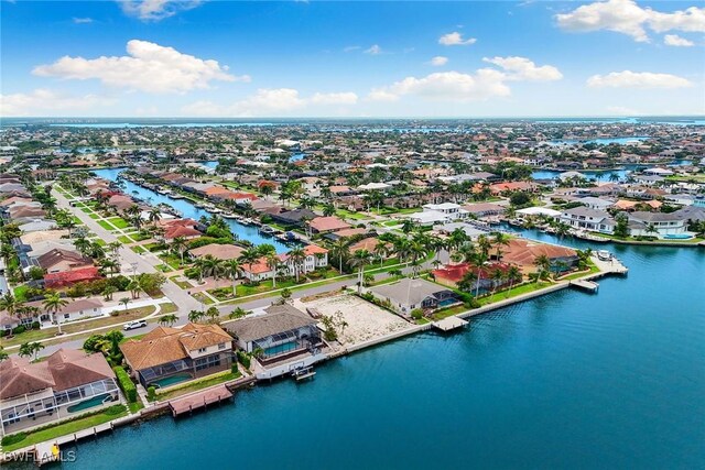 372 Lamplighter Dr, Marco Island, FL 34145 - aerial perspective of suburban area featuring a large body of water