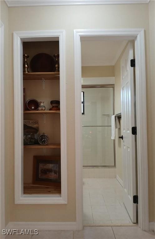 interior space featuring tile patterned floors