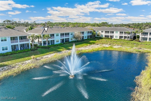 view of water feature