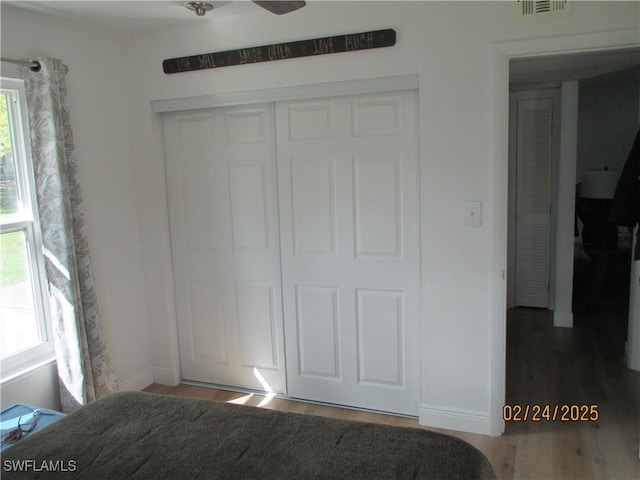 closet with visible vents