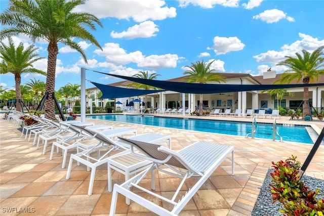 community pool featuring a patio