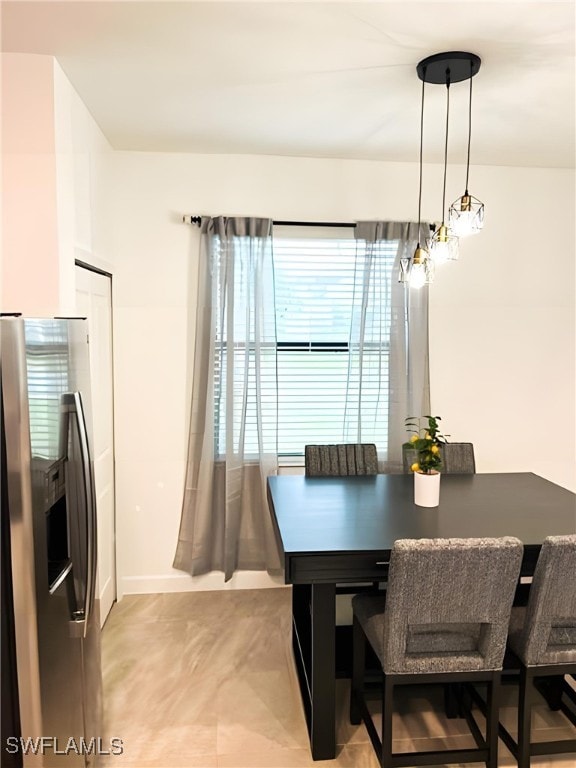 view of dining area