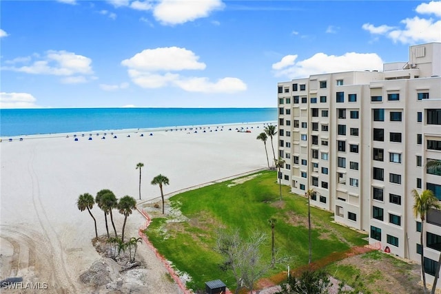 water view featuring a view of the beach