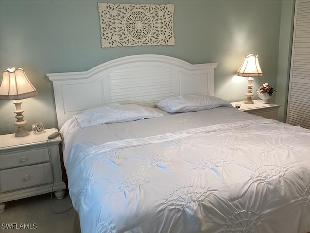 bedroom with a closet