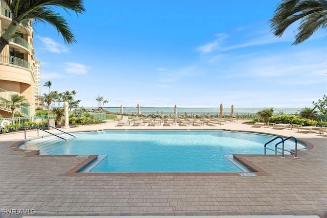 980 Cape Marco Dr Unit 805, Marco Island, FL 34145 - community pool featuring a patio area