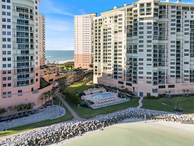 980 Cape Marco Dr Unit 805, Marco Island, FL 34145 - view of apartment building / complex featuring a water view
