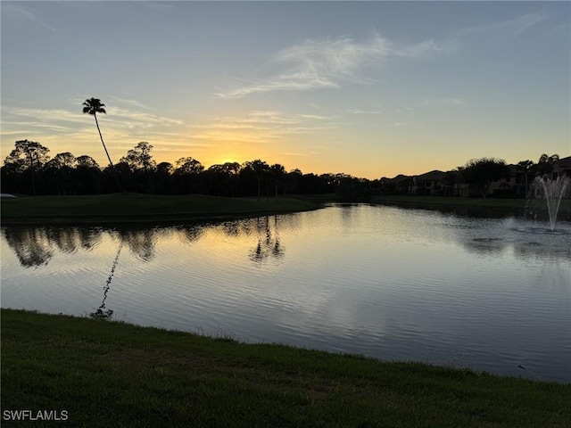 view of water feature