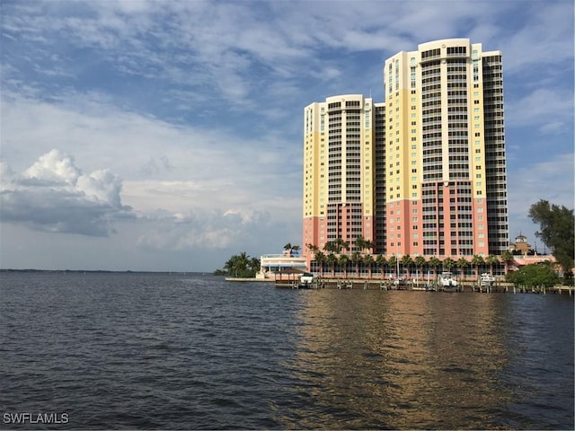 view of water feature