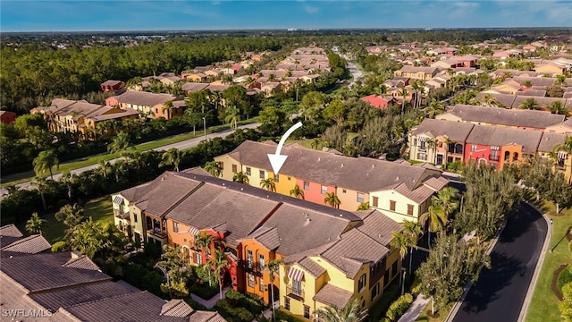 birds eye view of property featuring a residential view