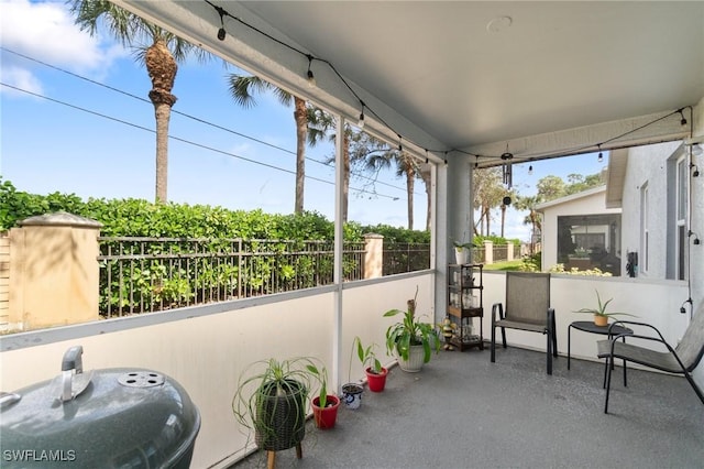 view of sunroom / solarium