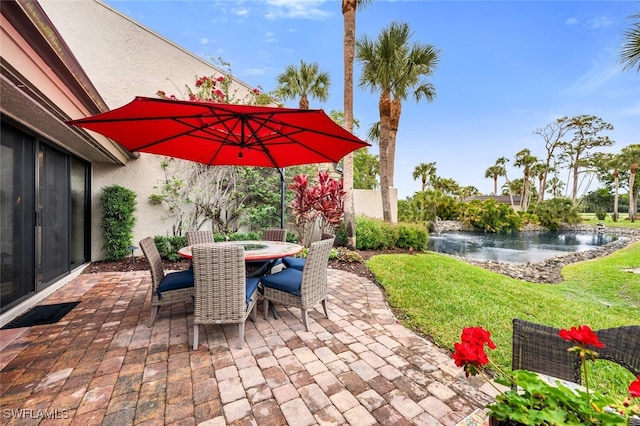 view of patio / terrace featuring outdoor dining space