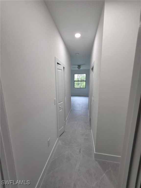 hall with baseboards