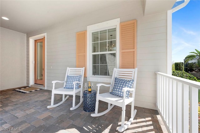 view of patio / terrace with covered porch