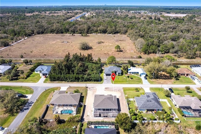 birds eye view of property featuring a residential view