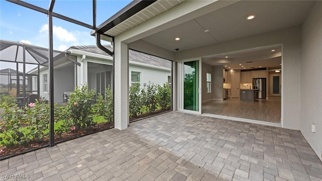 4640 Skysail Dr, Naples, FL 34120 - view of unfurnished sunroom