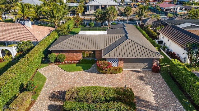 bird's eye view featuring a residential view