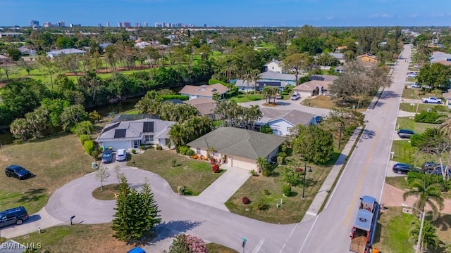 drone / aerial view featuring a residential view