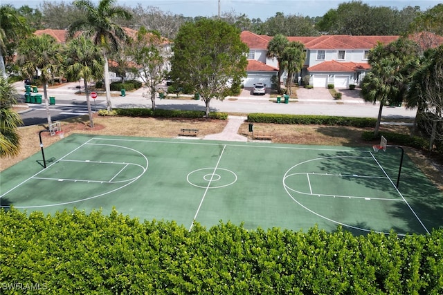 view of basketball court featuring community basketball court