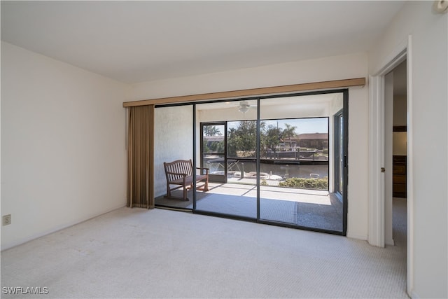 view of carpeted empty room