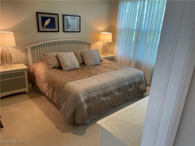 bedroom with carpet flooring