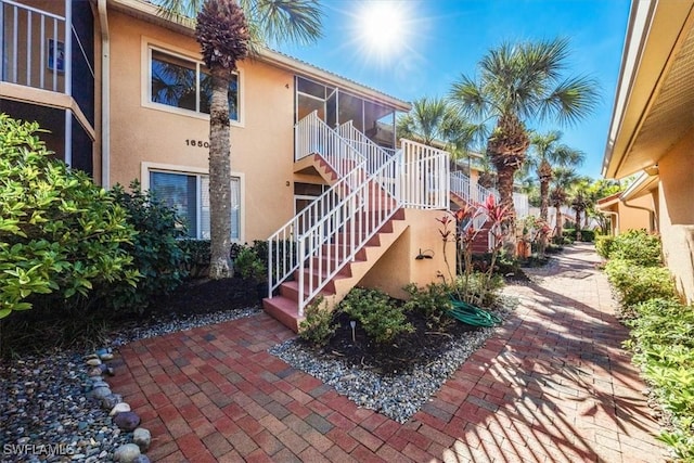 view of property with stairs