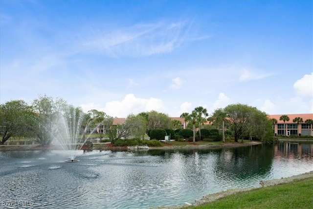 view of water feature