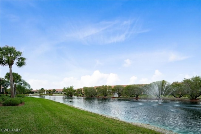 view of water feature