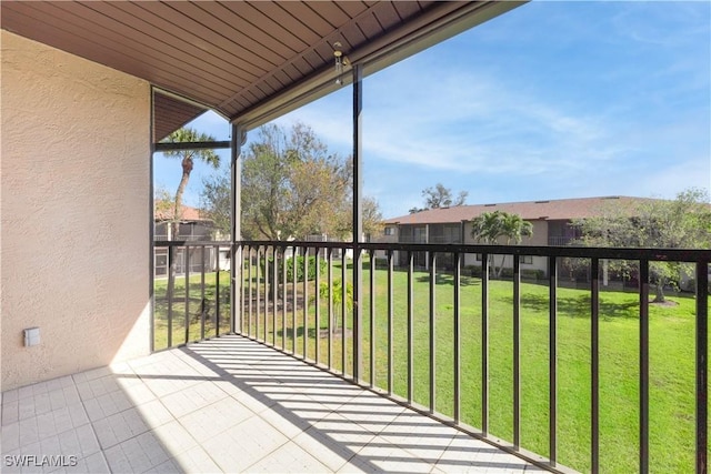 view of balcony