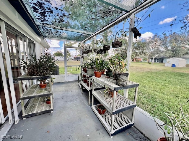 view of sunroom / solarium