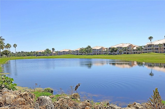 water view with a residential view