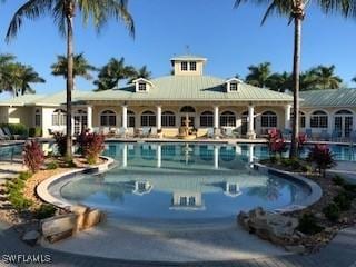 view of pool