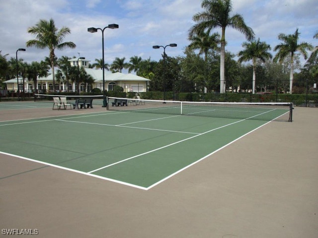 view of sport court