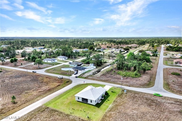 aerial view featuring a residential view