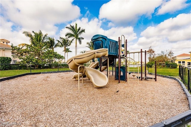 community playground featuring fence