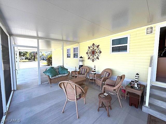 view of sunroom / solarium