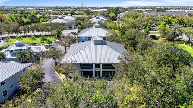 drone / aerial view with a residential view