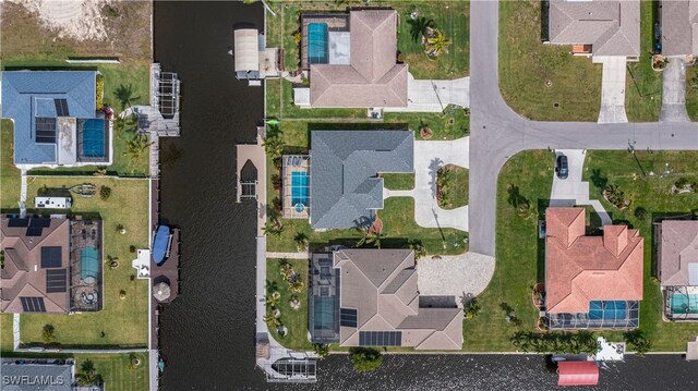 aerial view featuring a residential view