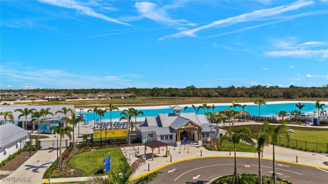 18512 Marlin Kite Ln, North Fort Myers, FL 33917 - birds eye view of property featuring a water view