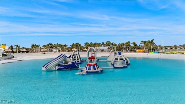18512 Marlin Kite Ln, North Fort Myers, FL 33917 - view of swimming pool featuring a water view
