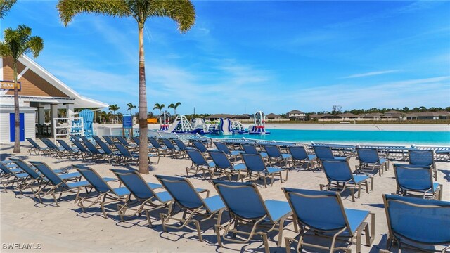 18512 Marlin Kite Ln, North Fort Myers, FL 33917 - view of pool with a water view