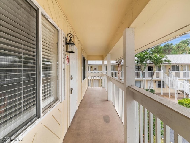 view of balcony