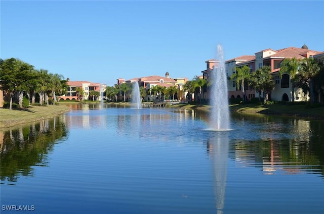 view of water feature featuring a residential view