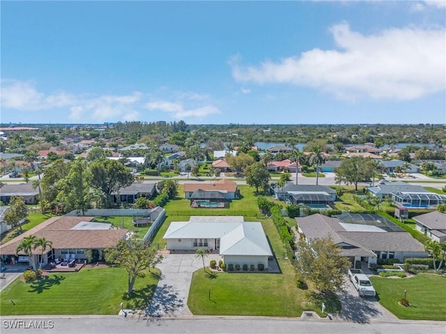 drone / aerial view featuring a residential view