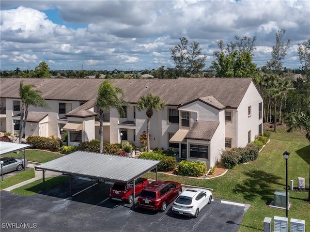 drone / aerial view featuring a residential view