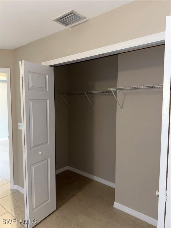 closet featuring visible vents