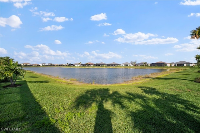 water view featuring a residential view