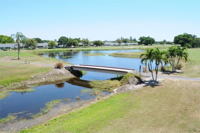 view of water feature