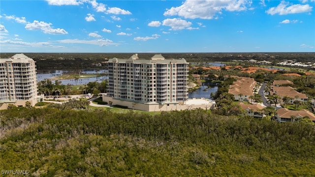 exterior space featuring a water view