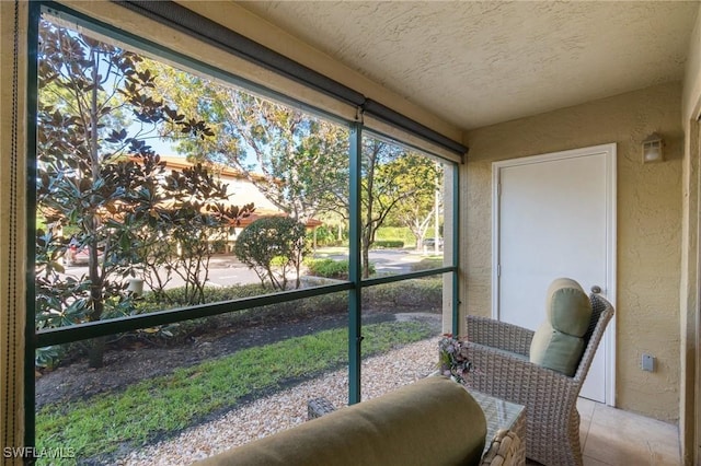 view of sunroom