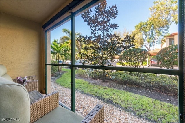 view of sunroom / solarium